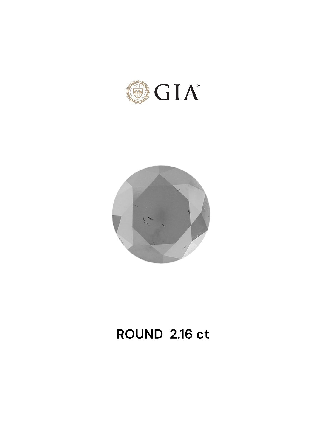 2.16ct Round null VVS2 - 1236317346